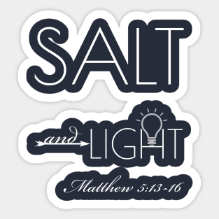 Salt And Light T-Shirt Christian Shirt Sticker